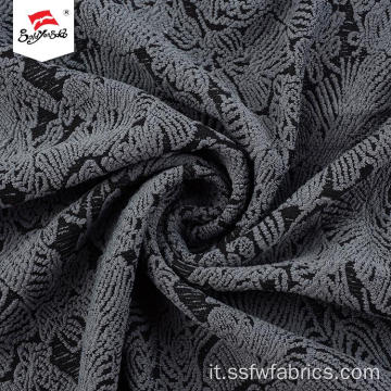 Tessuto jacquard di maglia a tinta unita per abito